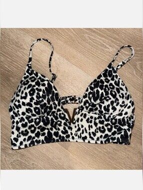 Leopard Print V-Bathsuit Set